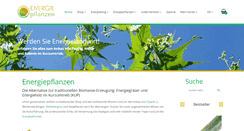 Desktop Screenshot of energiepflanzen.com